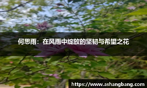 何思雨：在风雨中绽放的坚韧与希望之花